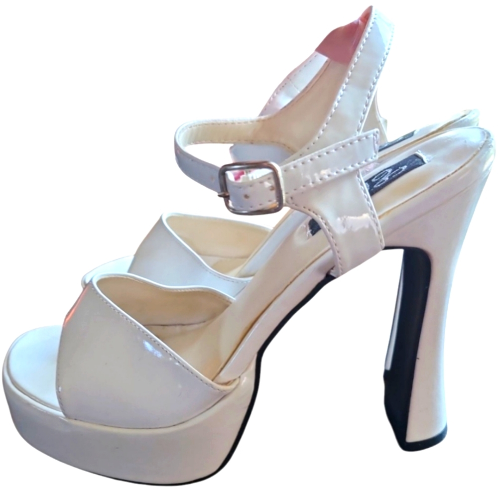 Ellie Open-Toe Chunky Platform Heels